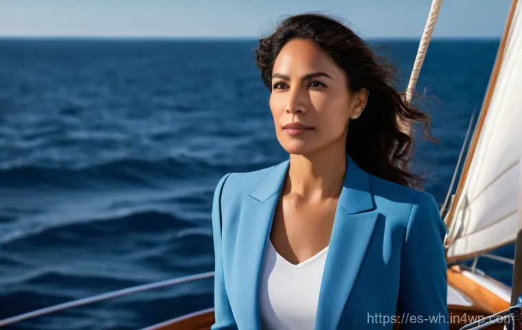 자산배분과 목표 달성의 연관성 - **A Serene Navigator of Financial Seas**
A confident, elegantly dressed professional woman in he...